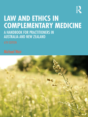 cover image of Law and Ethics in Complementary Medicine